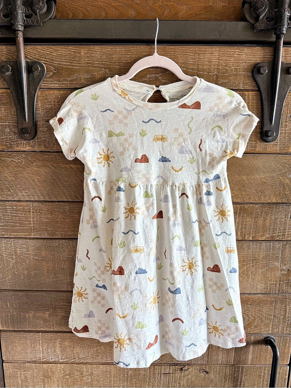 Lauren Conrad brand -Little Co. Girls Boho Print Dress Size 7